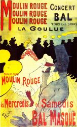 Arte Modernista: Toulouse Lautrec, Moulin Rouge