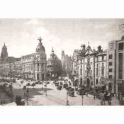 Madrid, Alcala con Gran Via, Ao 1920