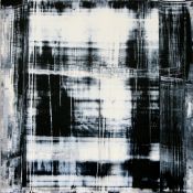 Cuadro Abstracto Moderno en Blanco y Negro: SOMBRAS I