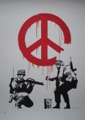 Cuadro de Banksy: Soldados de La Paz