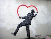 Cuadro de Banksy: Love is love