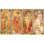 Art Nouveau: Alphonse Mucha, Las Estaciones