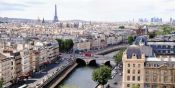 Fotografia Panoramica Gigante Color Aerea de Paris