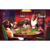 Perros jugando al Poker