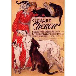 Cuadro Art Nouveau: Clinica Veterinaria Chekon