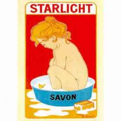 Art Nouveau, Starlight: Cuadro para decorar baño