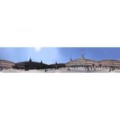 Madrid, Plaza Mayor panoramic 360 degrees