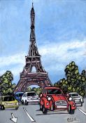 Jose Alcala, Citroen and Eiffel Tower, Paris