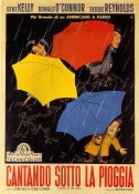 Cantando bajo la lluvia, cartel italiano