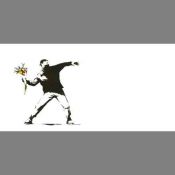 Banksy:Banksy: floral projectile