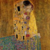 Lamina giant XXL Gustav Klimt, The Kiss