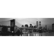 Lamina New York Giant XXL, black and white skyline