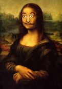 Gioconda. Mona Lisa Pop Art con semejanza a Dali.