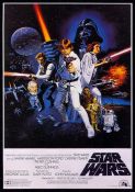 Cartel de cine Star Wars: Guerra de las Galaxias