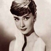 Audrey Hepburn Portrait with Earrings