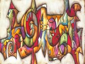 Eric Waugh, Trios - Abstract Mural