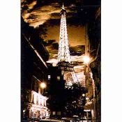 Paris, Eiffel Tower Sepia: Cityscape