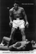 Lamina de Boxeo: Muhammad Ali & Sonny Liston, Knockout.