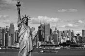 New York: Manhattan y Estatua de la Libertad . GIGANTE