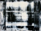 Cuadro Abstracto Moderno en blanco y negro: SOMBRAS II