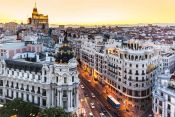 Cuadro Fotografa panormica de Madrid: Metropolis Aereo Color