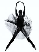 Bailarina en Contraluz. Mural Grande Fotografia de Ballet