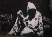 Cuadro de Banksy: El Artista callejero del Graffiti