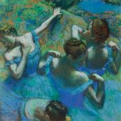 Cuadro de Edgar Degas: El Ballet Azul