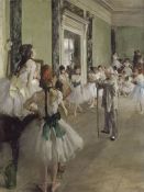 Cuadro Mural Grande de Edgar Degas: La Clase de Ballet