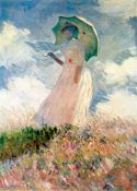 Cuadro de Monet: Dama con sombrilla