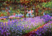 Cuadro de Monet: El Jardin con flores en Primavera