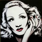 Marlene Dietrich, CUADRO MURAL de Antonio de Felipe. POP ART