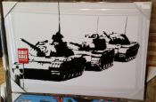 Cuadro de BANKSY: Tanques de Tiananmen. OFERTA