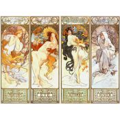 Art Nouveau: Alphonse Mucha, Cuatro Estaciones