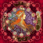 Cuadro MANDALA Art Nouveau: Zodiaco Tributo a Mucha