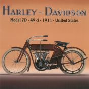 Cartel Gigante Moto HARLEY DAVIDSON de1911 modelo 7D