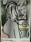 Roy Lichtenstein - Desnudo ante el espejo. Litografia Original X